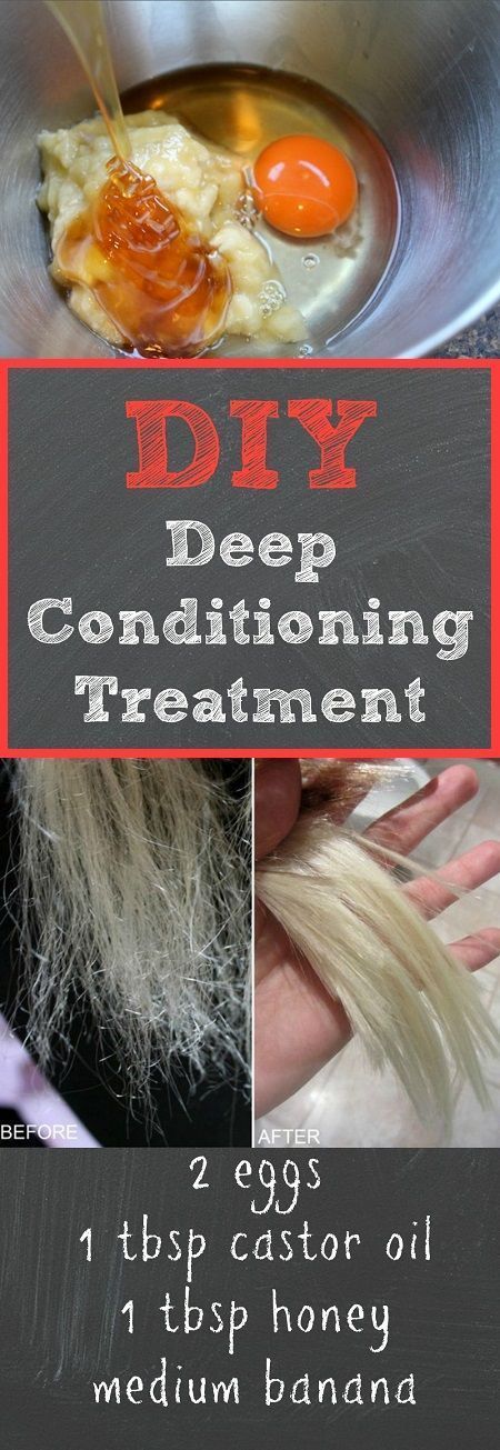 DIY Deep Conditioning Treatment With Egg and Castor Oil -   12 long hair Treatment ideas