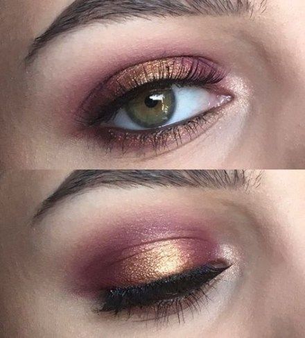 12 makeup Gold burgundy ideas