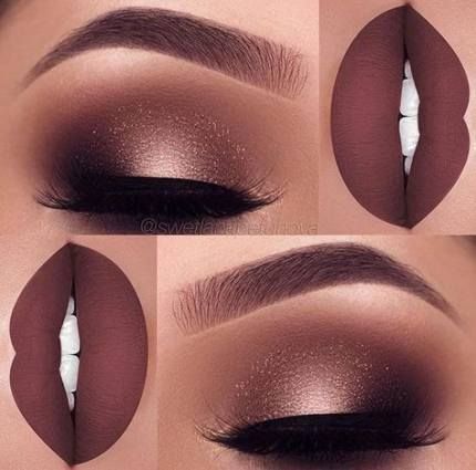 12 makeup Gold burgundy ideas