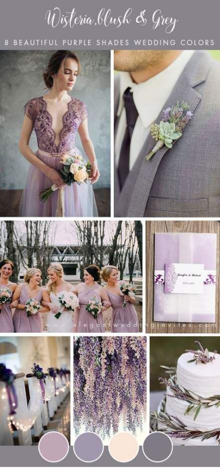 42 Trendy Wedding Colors Mauve And Grey -   12 wedding Themes lilac ideas