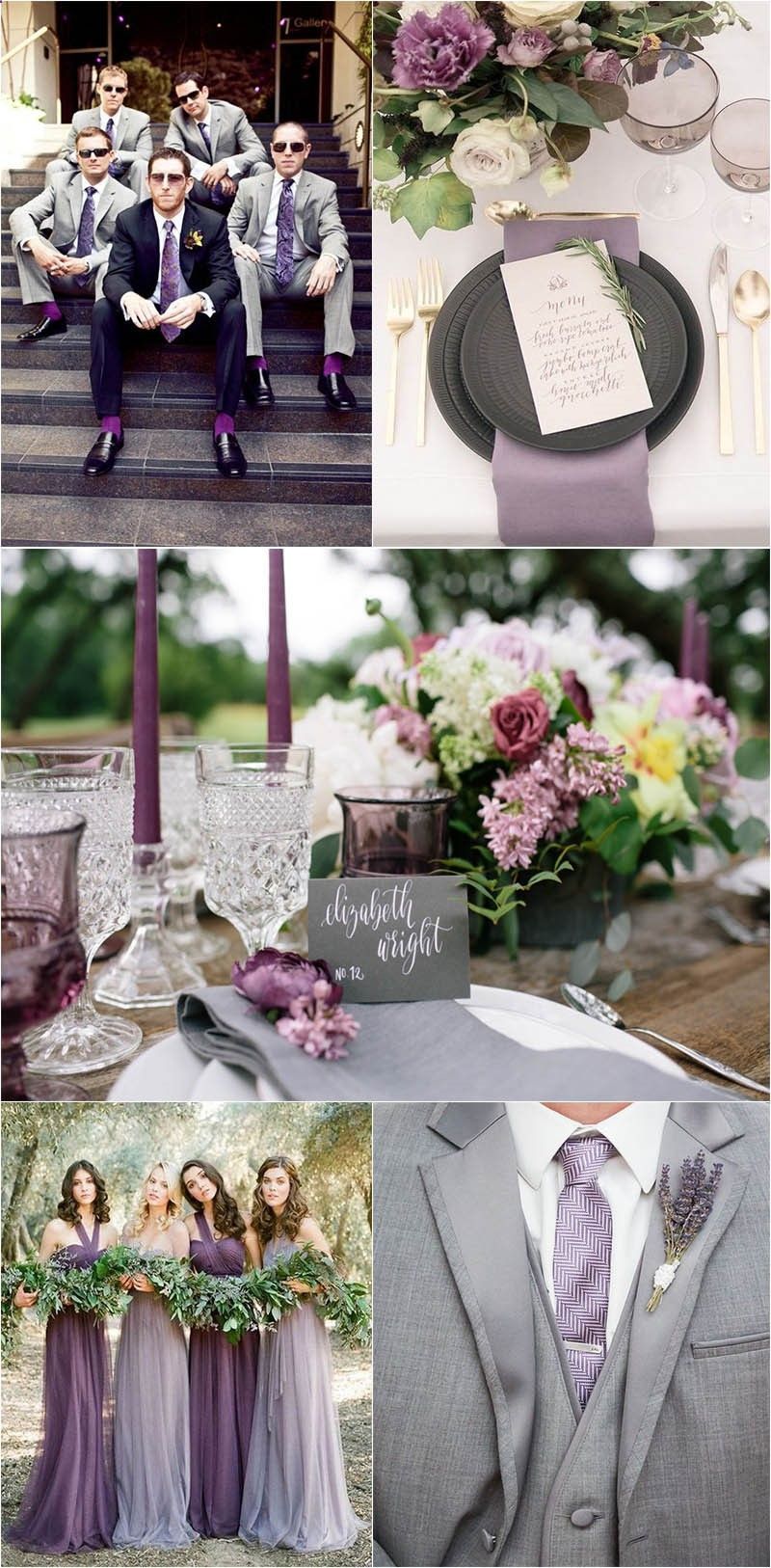 Timeless Grey Wedding Color Palette Ideas to Inspire -   12 wedding Themes lilac ideas