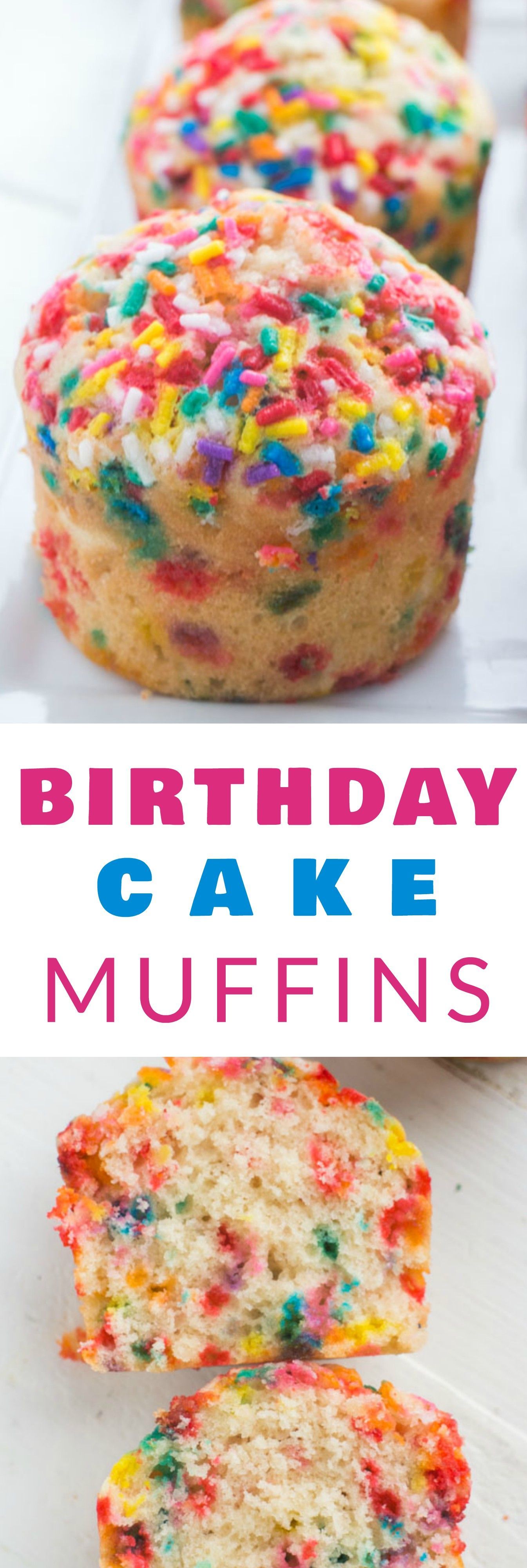 Sprinkle Birthday Cake Muffins -   13 desserts Birthday awesome ideas