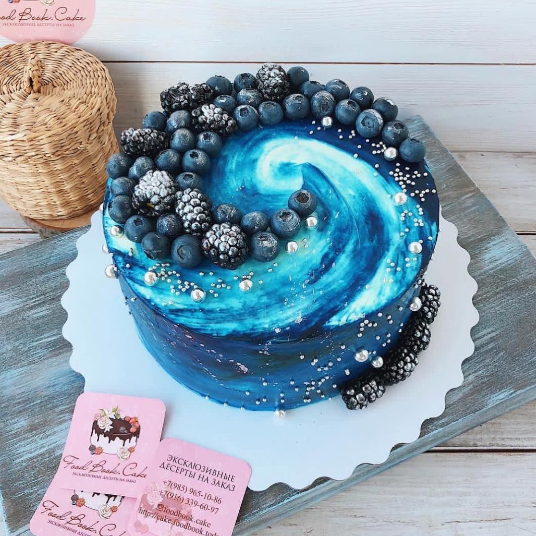 Blue Berry Galaxy Cake -   13 desserts Birthday awesome ideas