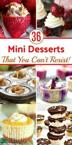 36 Bite Size Desserts For Every Occasion -   13 desserts Cute awesome ideas