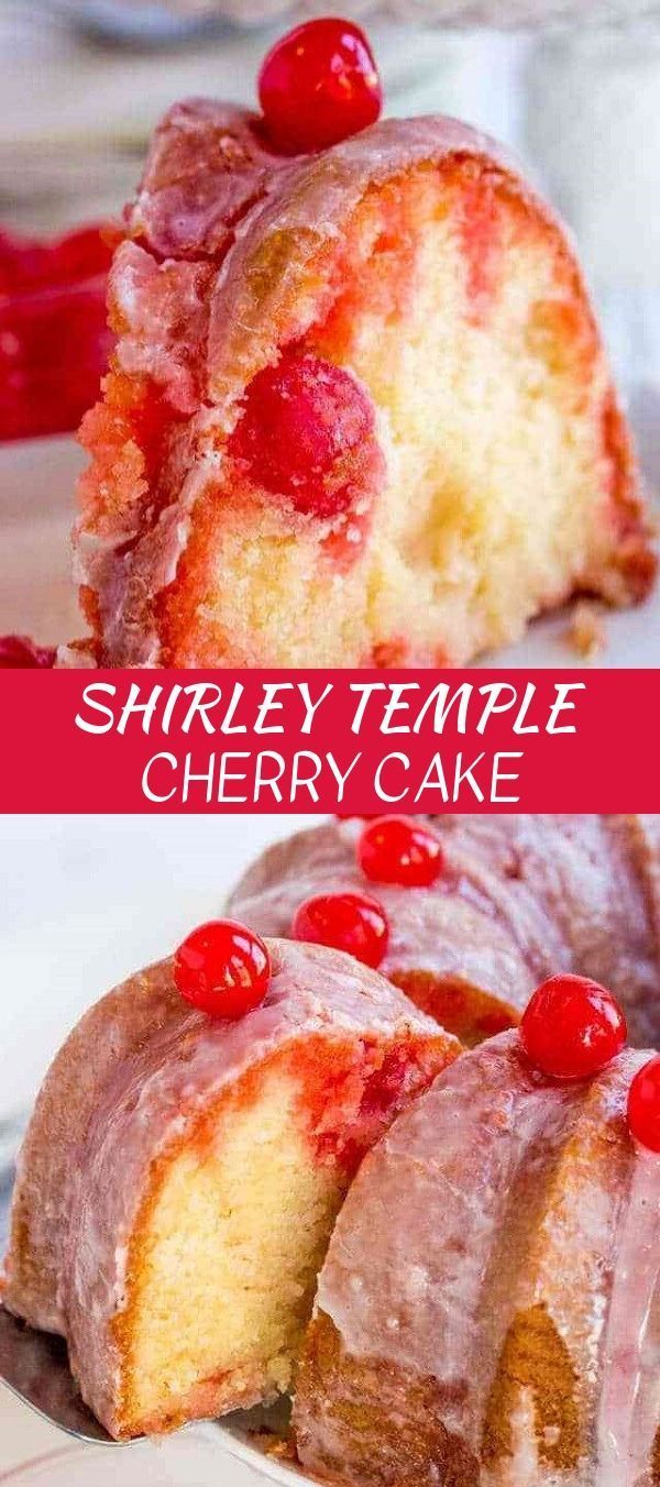 Shirley Temple Cherry Cake -   13 desserts Cute awesome ideas