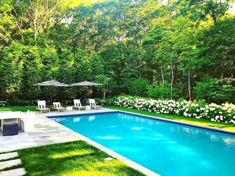 78 Cozy Swimming Pool Garden Design Ideas On a Budget -   13 garden design Rectangular yards ideas