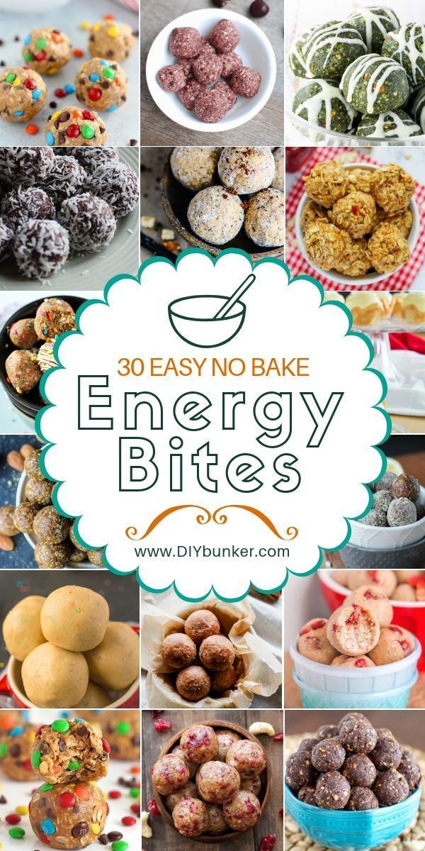 No Bake Energy Bites Recipes for a Quick Healthy Snack -   13 healthy recipes Baking energy bites ideas