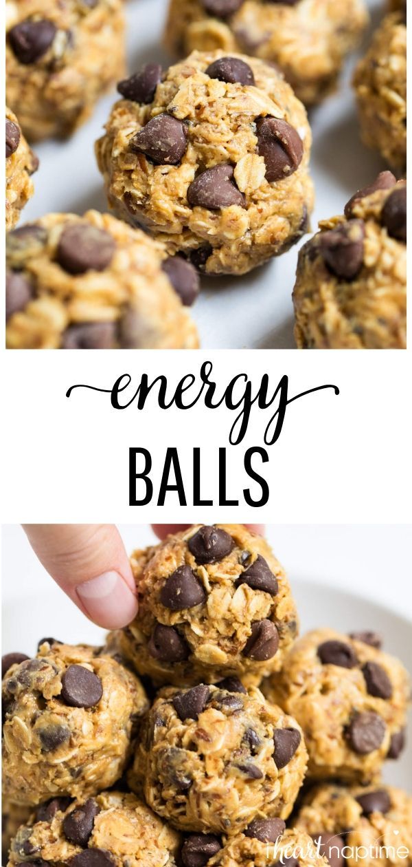 No-Bake Energy Balls (5 ingredients!) -   13 healthy recipes Baking energy bites ideas