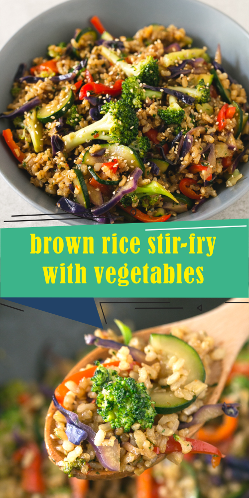 brown rice stir-fry with vegetables -   13 healthy recipes Rice quinoa ideas