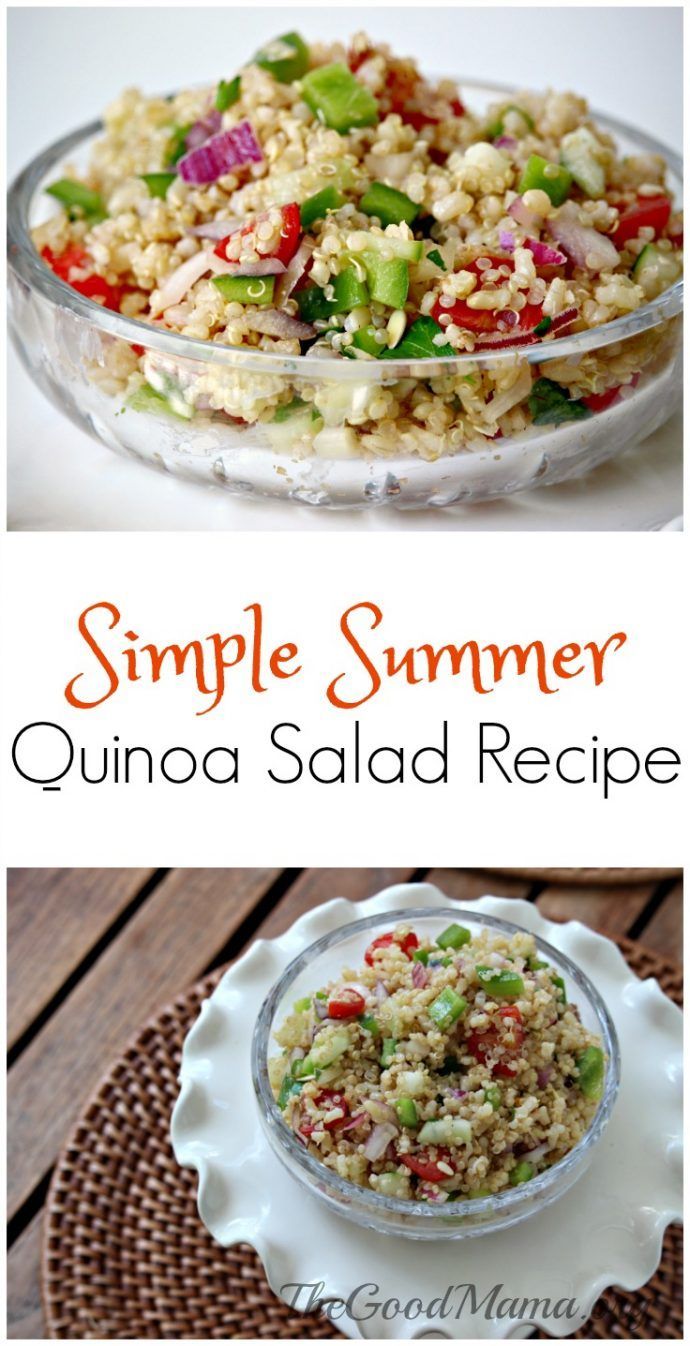 Simple Summer Quinoa Salad -   13 healthy recipes Rice quinoa ideas