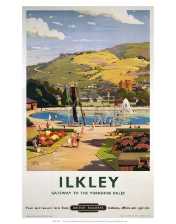 Ilkley, BR, c.1957 -   13 holiday Poster train travel ideas