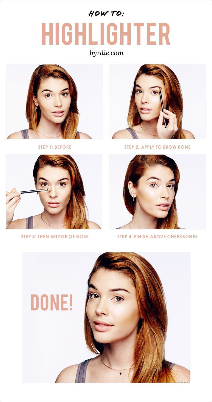 How to Apply Highlighter In 4 Easy Steps -   13 makeup Highlighter how to apply ideas