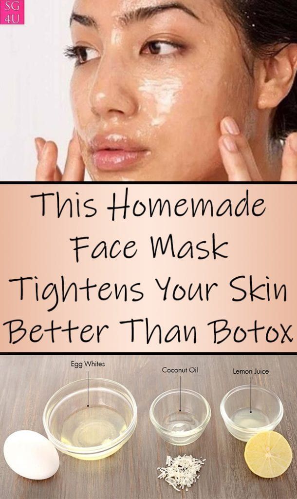 This Homemade Face Mask Tightens Your Skin Better Than Botox -   13 skin care Acne homemade ideas