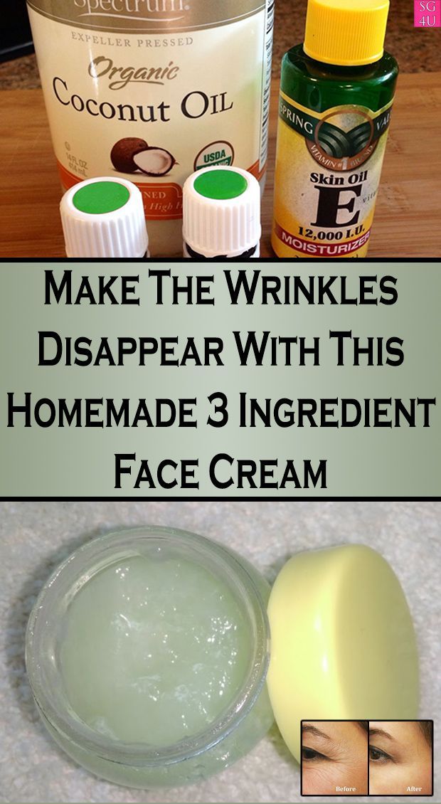 Make The Wrinkles Disappear With This Homemade 3 Ingredient Face Cream -   13 skin care Acne homemade ideas