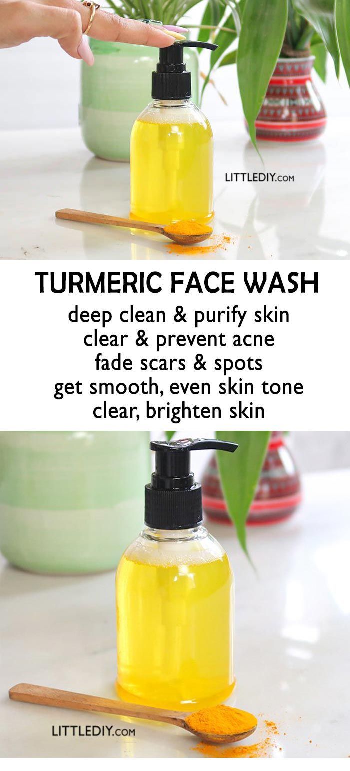 TURMERIC BRIGHTENING FACE WASH -   13 skin care Acne homemade ideas