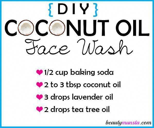 DIY Coconut Oil Face Wash -   13 skin care Coconut Oil faces ideas