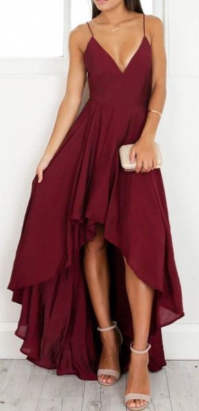 High Low V-Neck Short Prom Homecoming Dresses A01 from Luckdresses -   14 dress Cocktail coctel ideas