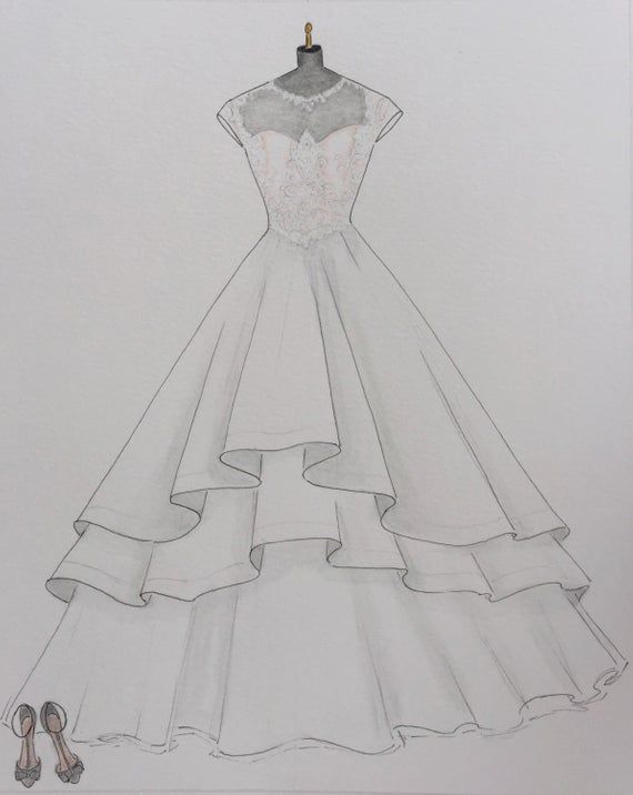 14 dress Wedding drawing ideas