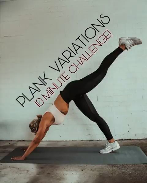 No excuses 10minute Plank Challenge -   14 fitness Training skinny ideas