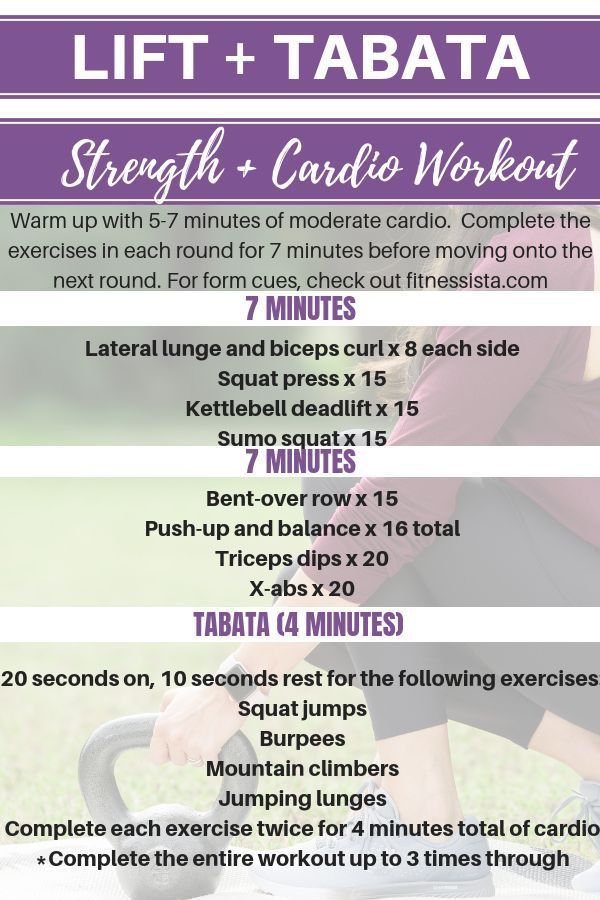 Lift & Tabata Strength and Cardio Circuit Workout -   14 fitness Training skinny ideas