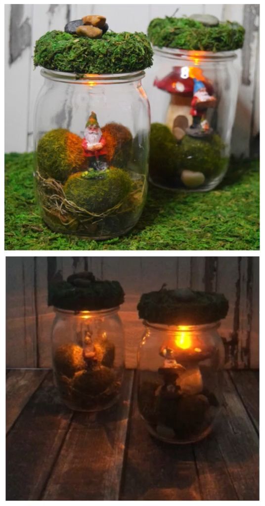 DIY Light Up Gnome Mason Jars -   14 garden design For Kids mason jars ideas
