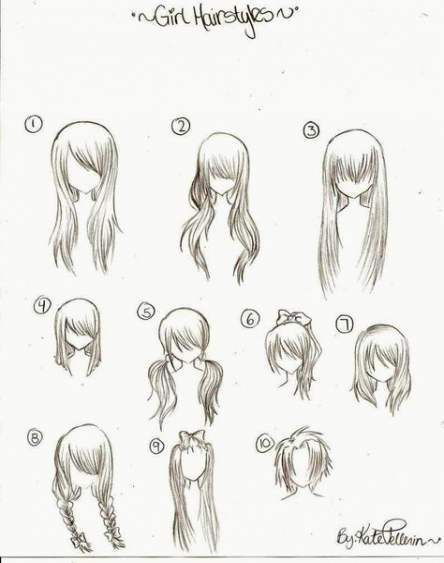 66 Ideas drawing tutorial for beginners manga anime hair -   14 hairstyles Drawing easy ideas