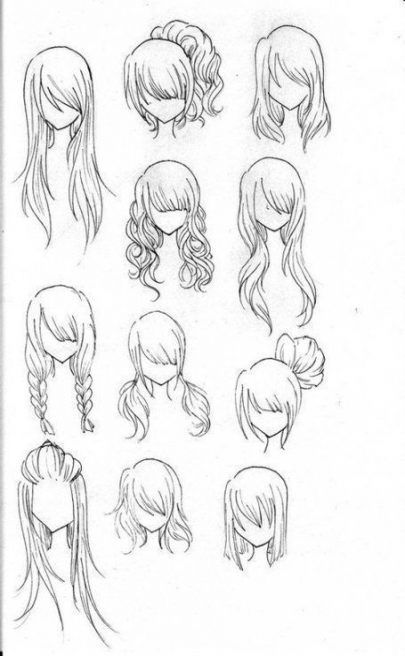 Trendy drawing lips anime hair Ideas -   14 hairstyles Drawing easy ideas