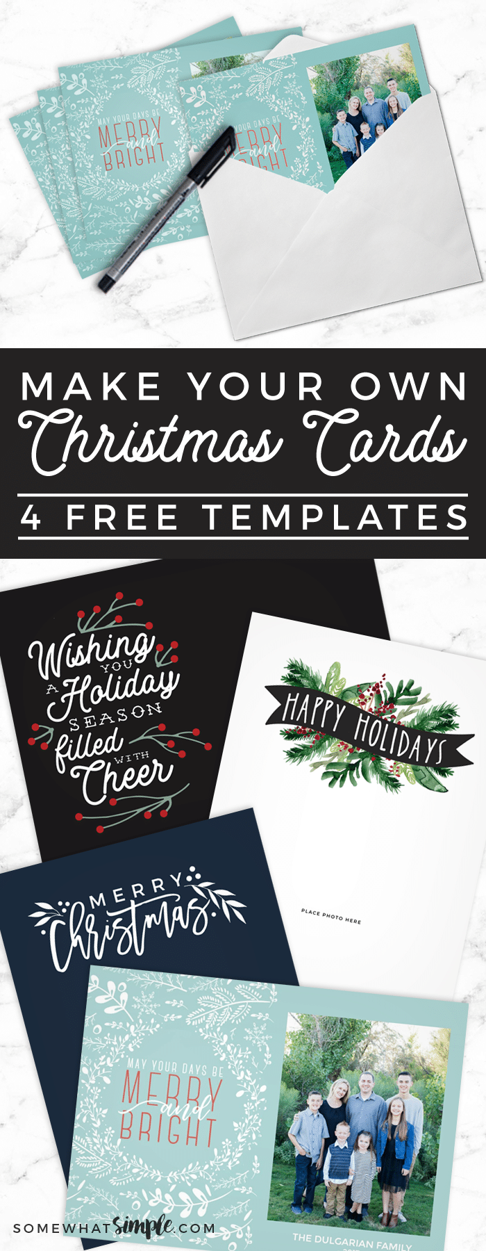 14 holiday Cards template ideas