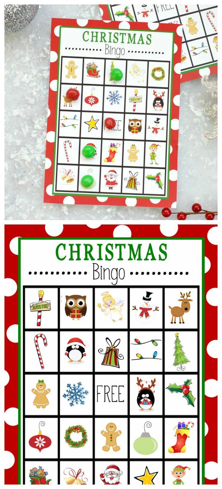 Free Printable Christmas Bingo Game -   14 holiday Party for kids ideas