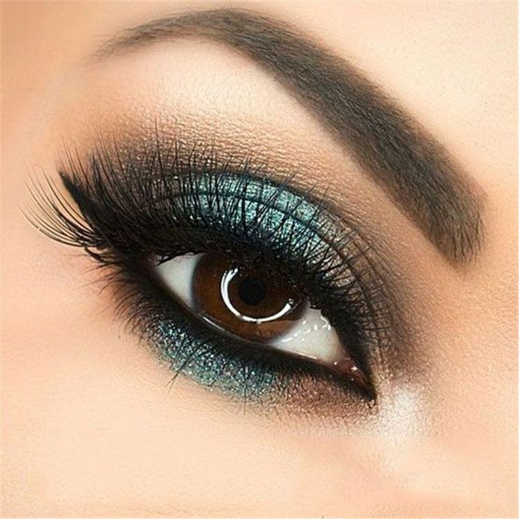 50 Gorgeous And Trendy Eye Makeup Ideas For Brown Eyes - Page 38 of 50 -   14 makeup For Brown Eyes tutorial ideas