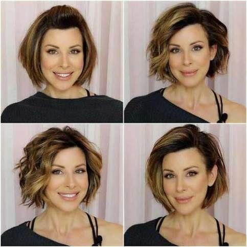 18 Fresh Layered Short Hairstyles for Round Faces -   14 party hairstyles For Round Faces ideas