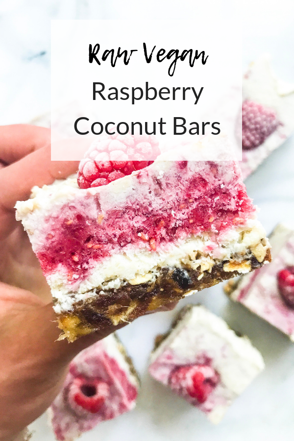 Raw Vegan Raspberry Coconut Bars -   14 raw desserts Healthy ideas