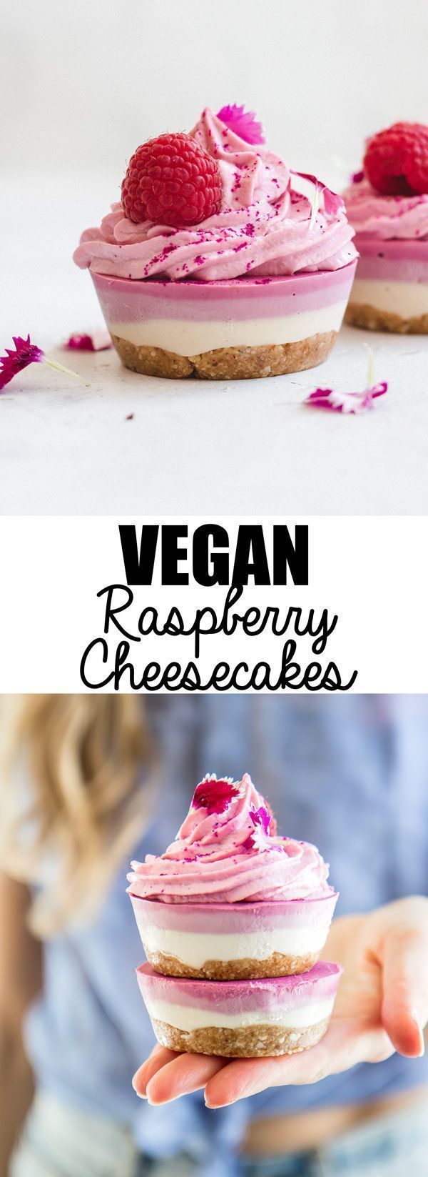 Raw vegan raspberry cheesecakes -   14 raw desserts Healthy ideas