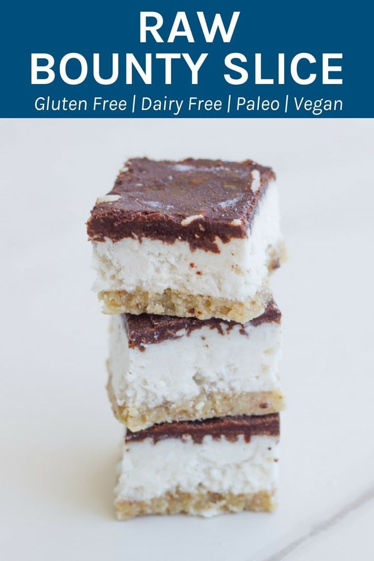 Raw Bounty Slice -   14 raw desserts Healthy ideas