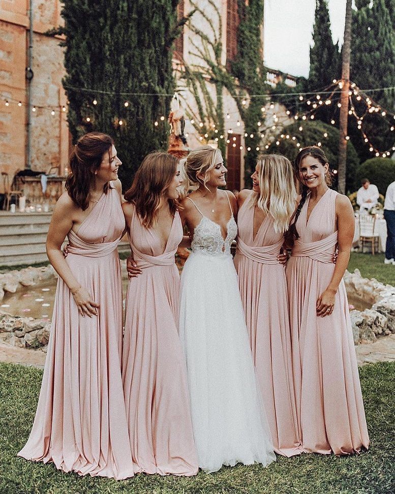 57 Pink Bridesmaid Dresses – different shades of pink bridesmaid dresses -   14 wedding Bridesmaids shades ideas