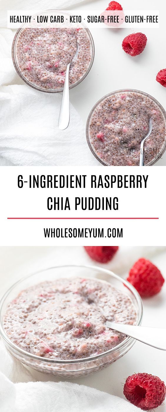 Raspberry Low Carb Keto Chia Pudding Recipe -   15 desserts Raspberry chia seeds ideas