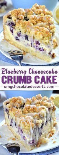 Blueberry Cheesecake Crumb Cake -   15 desserts Simple et original ideas