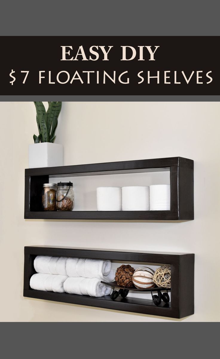 How to Make a $7 Floating Shelf -   15 diy projects Cheap simple ideas