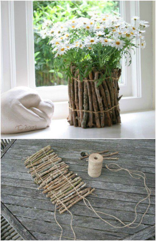 25 Cheap And Easy DIY Home And Garden Projects Using Sticks And Twigs -   15 diy projects Cheap simple ideas