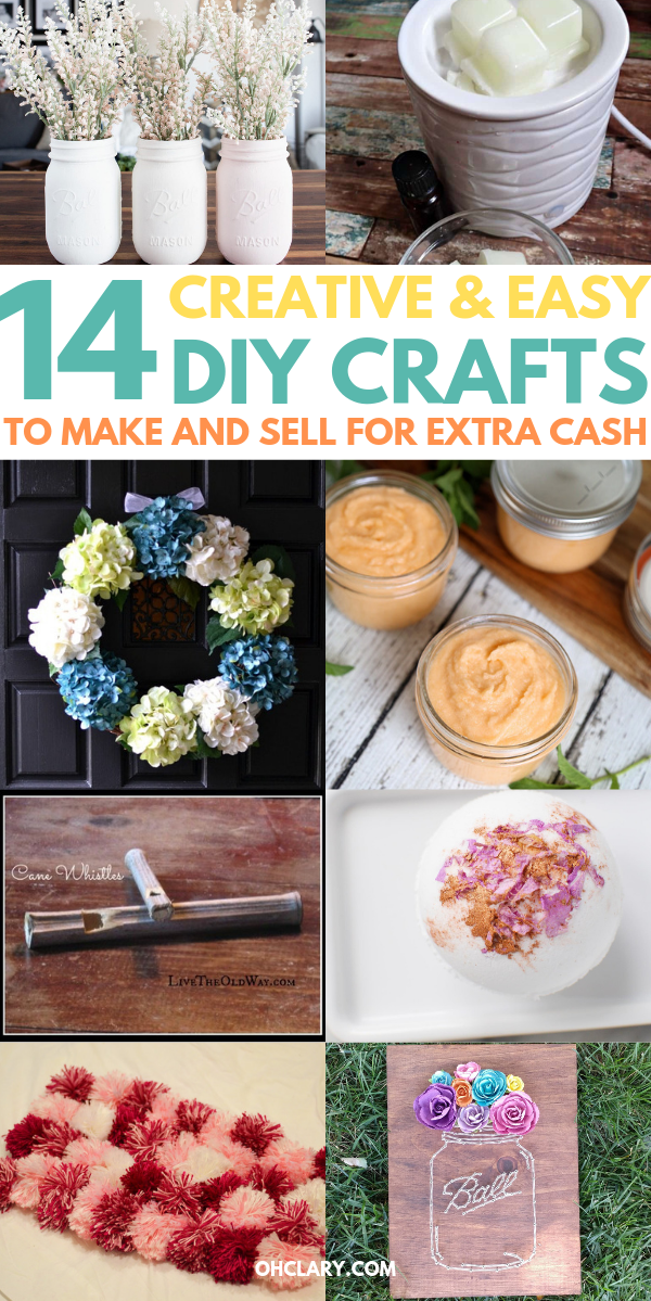 Easy Crafts That Make Money - 14 Simple Crafts To Make And Sell For Extra Money -   15 diy projects Cheap simple ideas