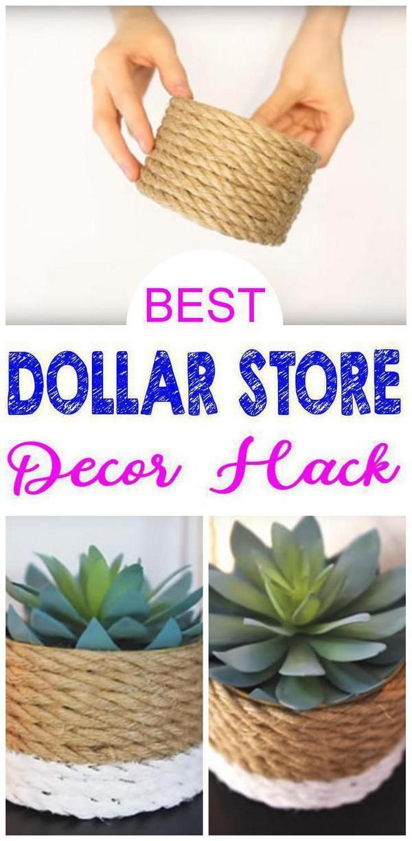DIY Dollar Store Crafts -   15 diy projects For The Home hacks ideas