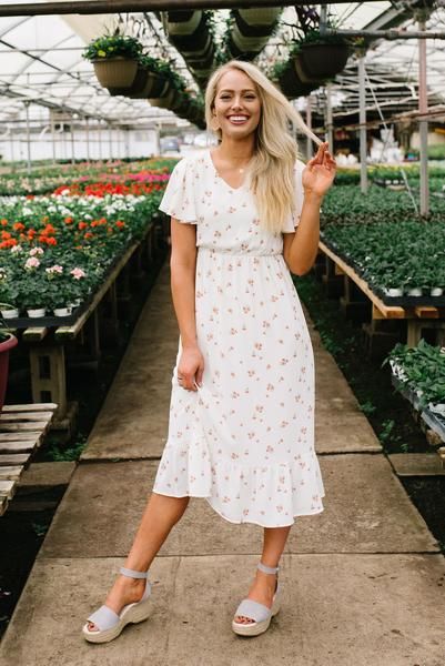 Natalie midi dress in white -   15 dress Midi modest ideas