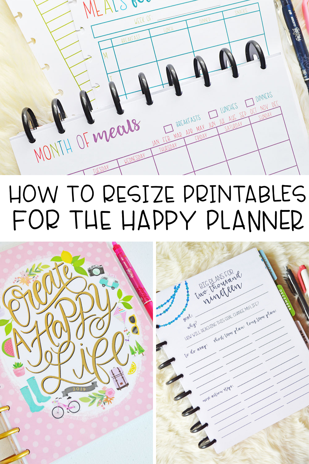 How to Resize Printables for your Happy Planner -   15 fitness Planner buy ideas