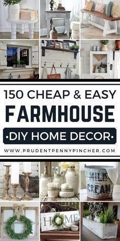 150 Cheap and Easy DIY Farmhouse Decor Ideas -   15 home accents DIY projects ideas
