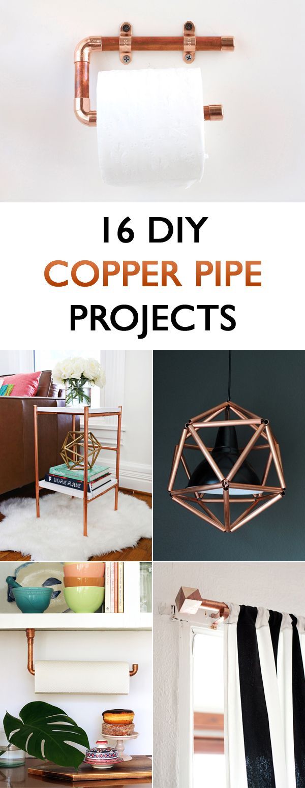16 DIY Copper Pipe Projects For Home D?cor -   15 home accents DIY projects ideas