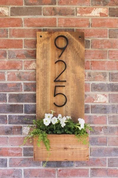 Modern House Numbers -   15 home accents DIY projects ideas