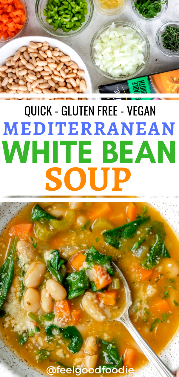 Mediterranean White Bean Soup -   15 plant based diet Recipes ideas