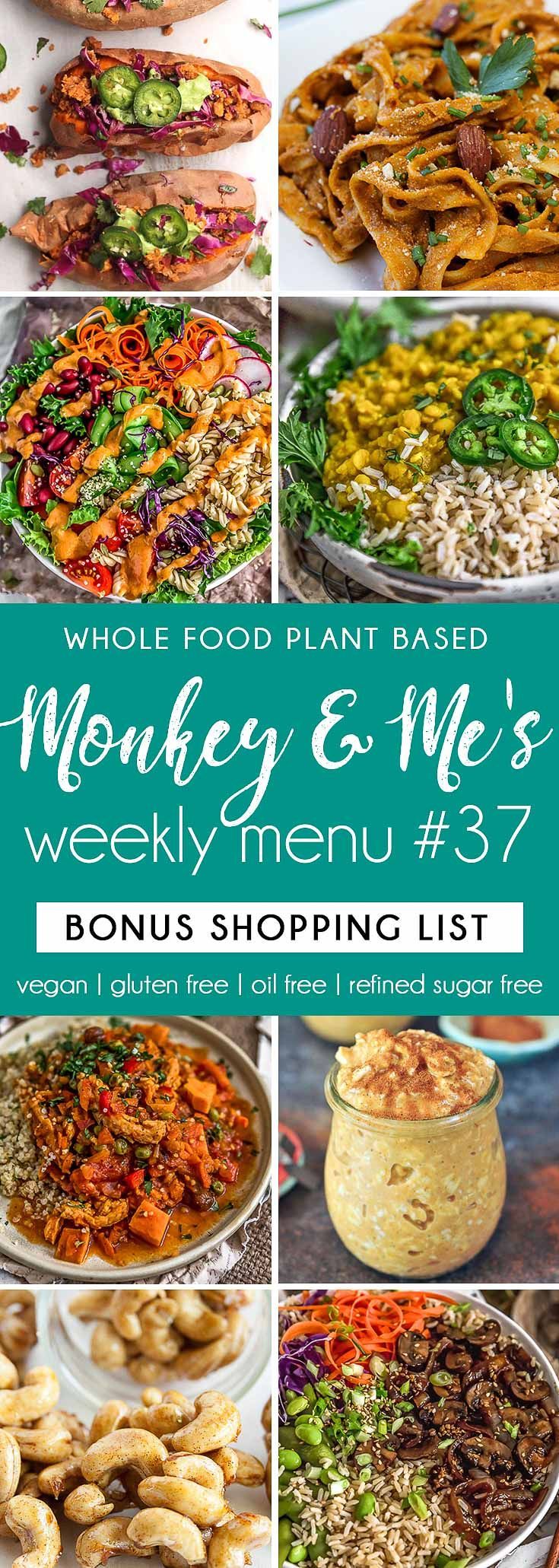 Monkey and Me's Menu 37 -   15 plant based diet Recipes ideas