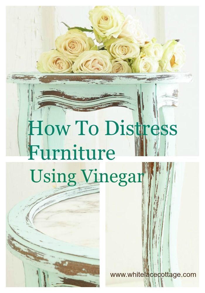 Distress Furniture With Vinegar Tutorial -   15 room decor For Women retro style ideas