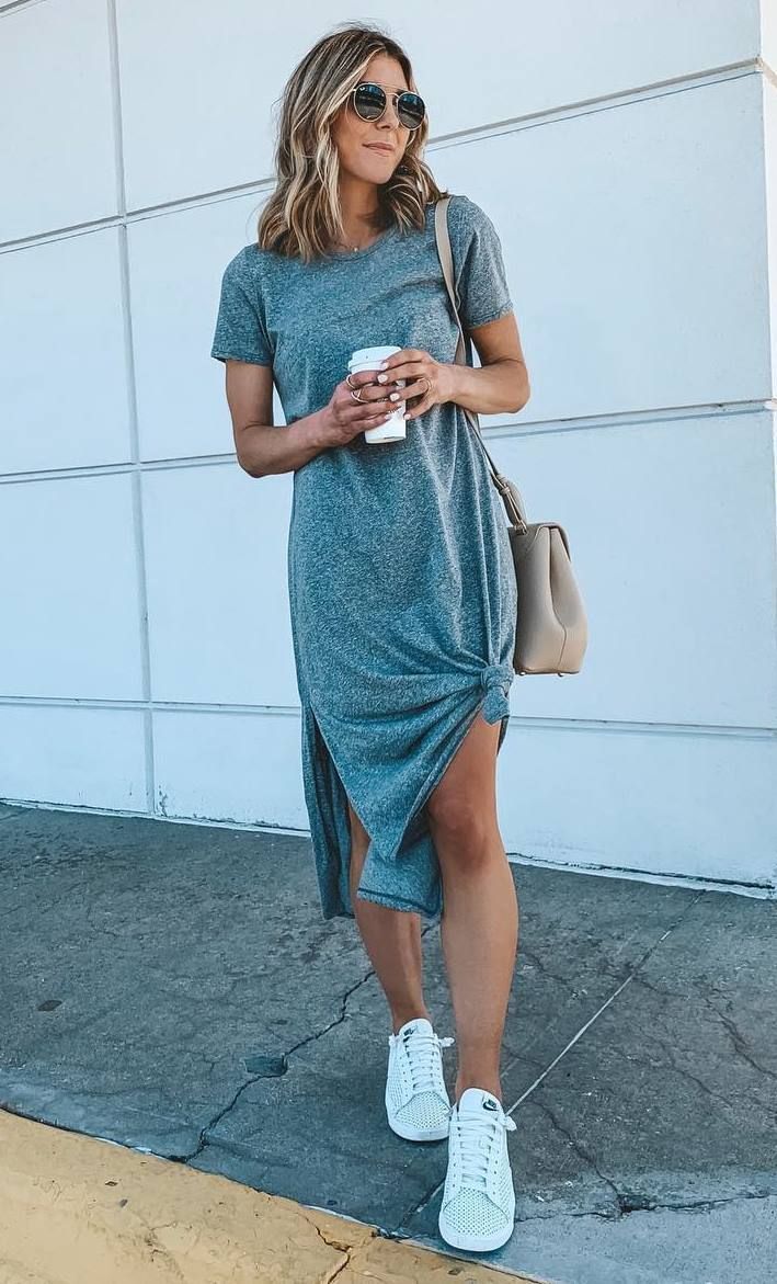 35 Awesome Summer Outfits You'll Want To Copy -   15 tshirt dress Outfits ideas